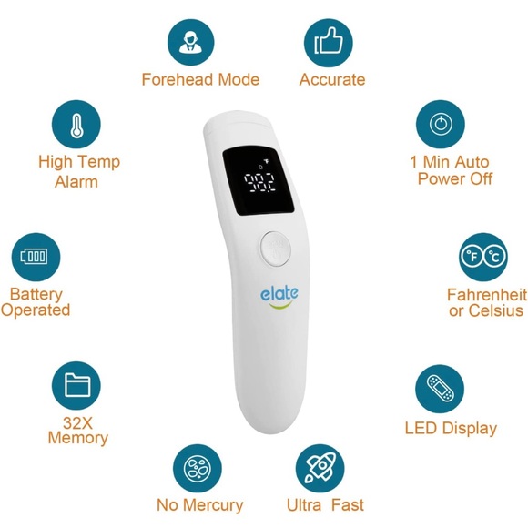 New - Non-Contact Touchless Digital Forehead Thermometer for Adults and Kids - Picture 6 of 9
